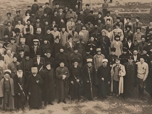 Delegates of the First Congress of the Union of the Mountaineers of the North Caucasus and Dagestan (1917).