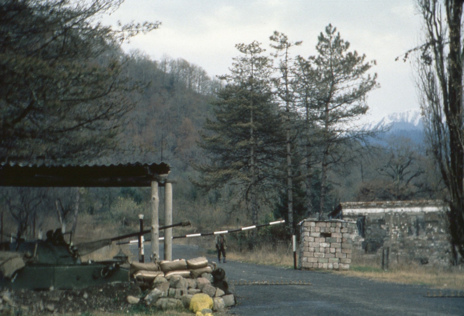 The road to Svanetia from the Russian Checkpoint at Lata. Author’s own photo